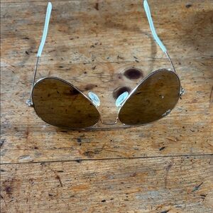 Ray-Ban Gold Frame Brown Lens Aviator Sunglasses